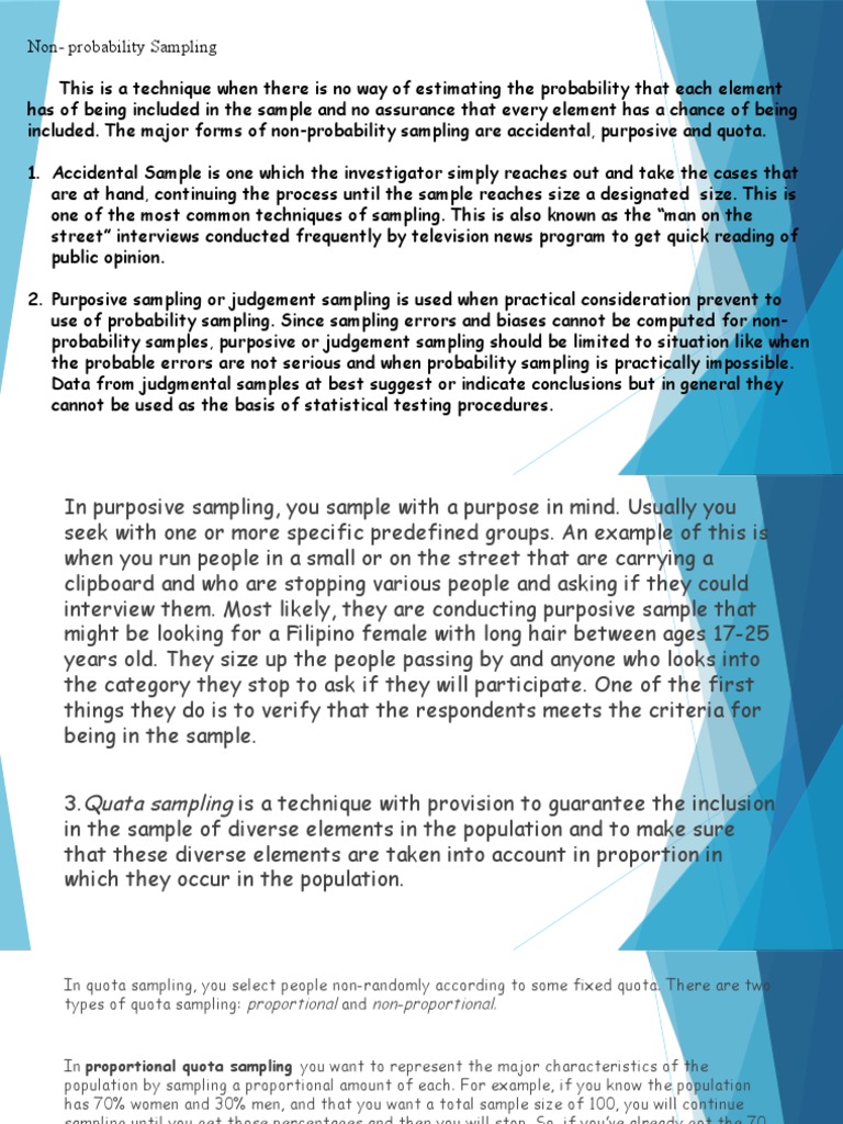 Understanding Non-Probability Sampling | PDF | Sampling (Statistics ...