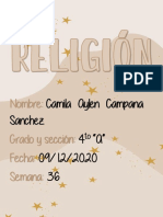 Educación Religiosa -  semana 36 Camila Campana 