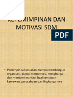 Kepemimpinan Dan Motivasi SDM