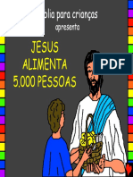 Jesus Feeds 5000 People Portuguese