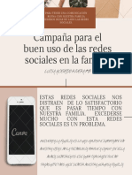 Campaña para El Buen Uso de Las Redes Sociales en La Familia.