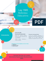 REFORMA EDUCATIVA LEY 1565 Bolivia