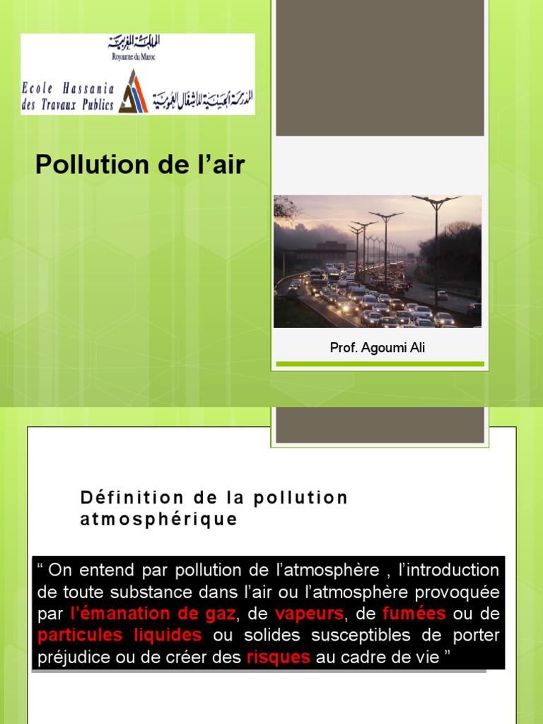 Causes de la pollution de l'air | PDF | Pollution de l'air | Particules ...