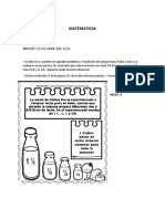 MATEMATICAS MARTES 13 DE ABRIL DEL 2021