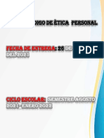 Codigo de Etica Personal