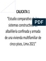 Calicata 1