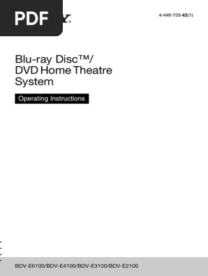 Blu-Ray Disc™/ DVD Home Theatre System: Operating