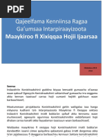 Qajeelfama Kenniinsa Waraqaa Ragaa Ga | PDF