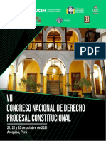 VII Congreso Nacional Derecho Procesal Constitucional