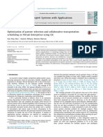 ESA - 2014 - Dao - Optimisation of Partner Selection and Collaborative Transportation Scheduling in Virtual Enterprises Using GA