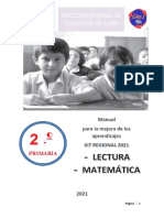 Manual para El Docente 2.° Mat y Lectura - Primaria