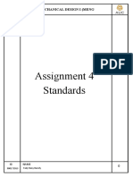 Assignment 4 Standards: Mechanical Design I (Meng 356/3506)