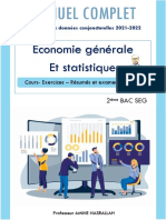 Economie Générale Et Statistiques: 2 Bac Seg