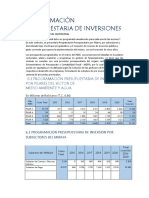 Programación presupuestaria MMAyA 5 años