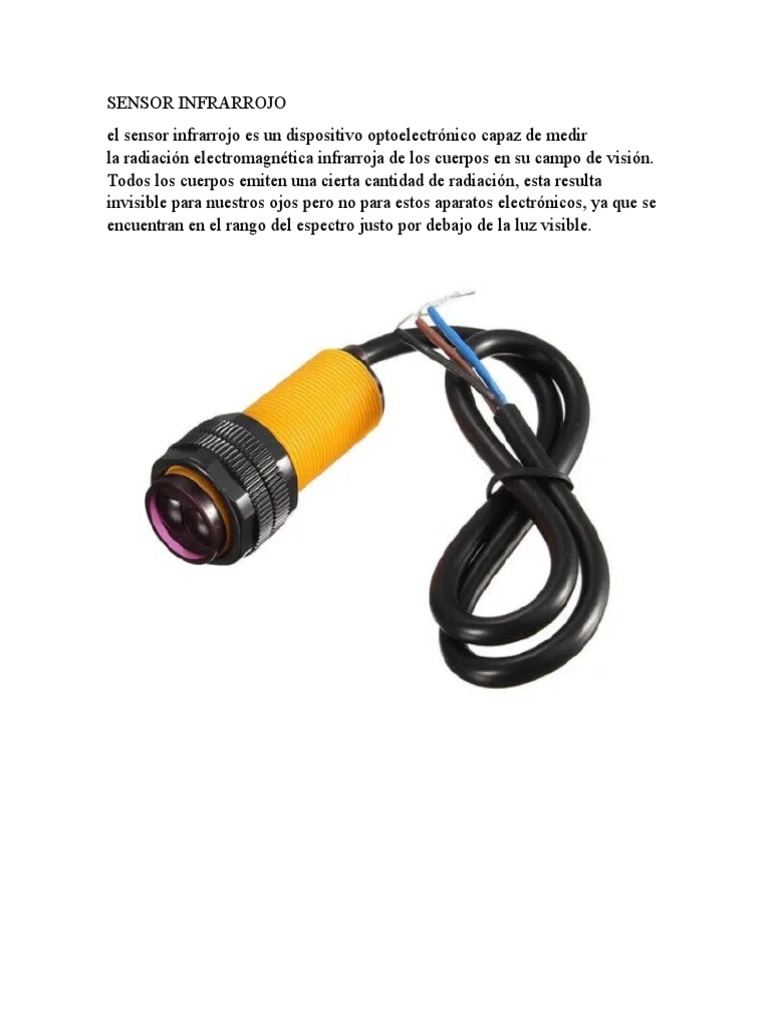 Aplicaciones de Sensores Infrarrojos | PDF | Infrarrojo | Sensor
