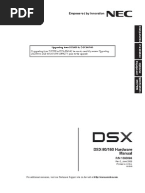 Nec Dsx Hardware Manual