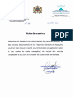 Note de Service 24.2021 Du 01.10.2021 Relative Au Cadre Conceptuel, Receuil Des Normes Comptables Et Du Plan Comptable Des CT