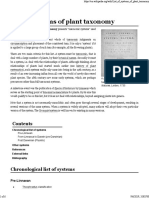 List of Systems of Plant Taxonomy