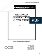 (eBook) - Business Plan - Writing an Effective