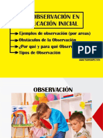 La Observacion en Educacion Inicial