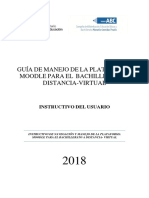 Guía de Manejo de La Plataforma Moodle para El Bachillerato A Distancia-Virtual