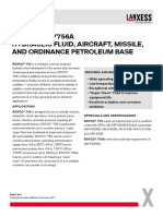 Royco 756/756A Hydraulic Fluid, Aircraft, Missile, and Ordinance Petroleum Base