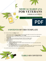 Medical Marijuana For Veterans Thesis Statement by Slidesgo