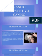 Clase No. 4 - Manejo Preventivo Canino