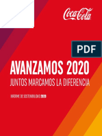 Informe Sostenibilidad Coca Cola 2020