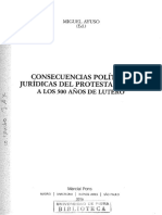 Ayuso Miguel (Ed) - Consecuencias Politico Juridicas Del Protestantismo