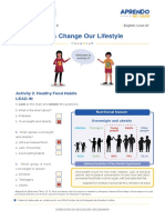 Let's Change Our Lifestyle: Activity 2: Healthy Food Habits Lead in