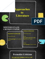 Approaches To Literature