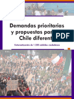 Demandas Prioritarias y Propuestas Para Un Chile Diferente
