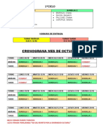 Cronograma Octubre