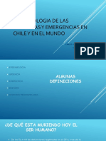 CLASE 3 Epidemiología de Las Urgencias, Emergencias y Desastres en Chile y El Mundo.