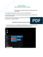 Secure Print Mode Overview and Guide For Windows 10 Users