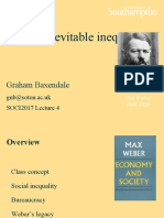 Weber: Inevitable Inequality: Graham Baxendale