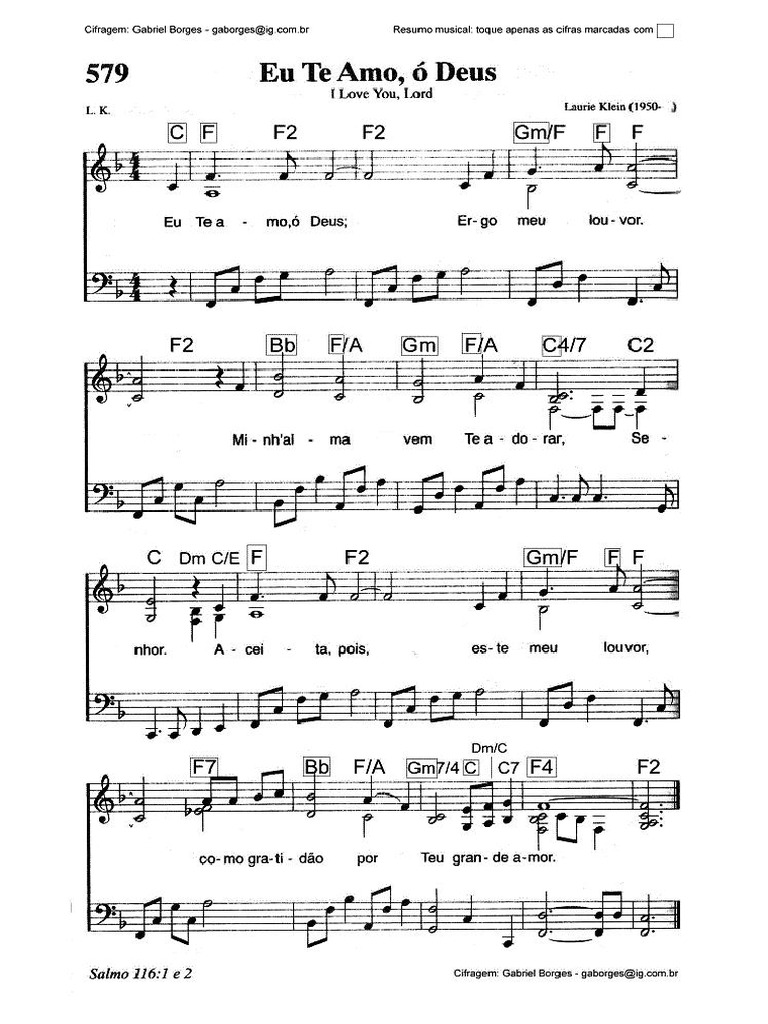 Eu Te Amo Ó Deus PDF