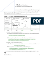 5 Membrane Function Pogil