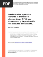 Elizalde, Josefina (2009). Intelectuales y politica durante la transicion democratica El zGrupo Esmeraldaz y la produccion del discurso a (..)