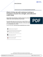 Effects of Drop Sets With Resistance Training On Increases in Muscle CSA, Strength, and Endurance: A Pilot Study