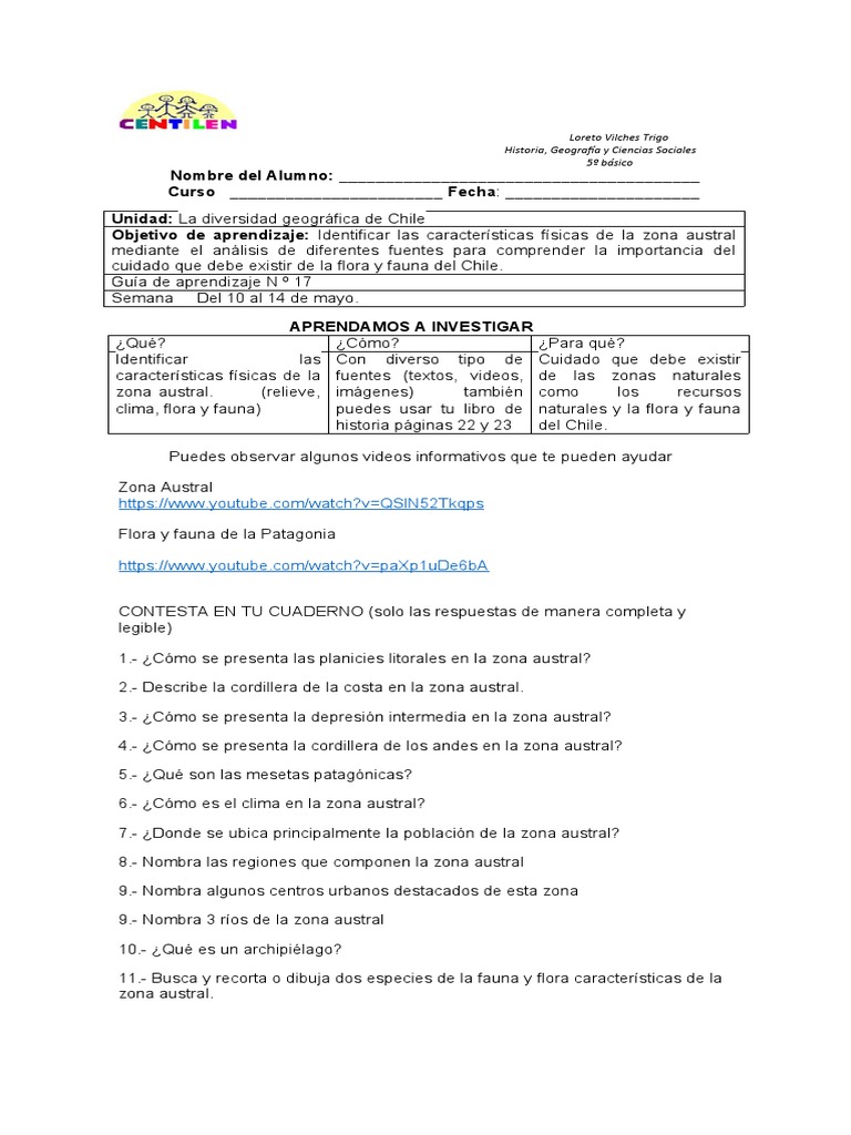 Guia 17 Historia 5 Basico Pdf