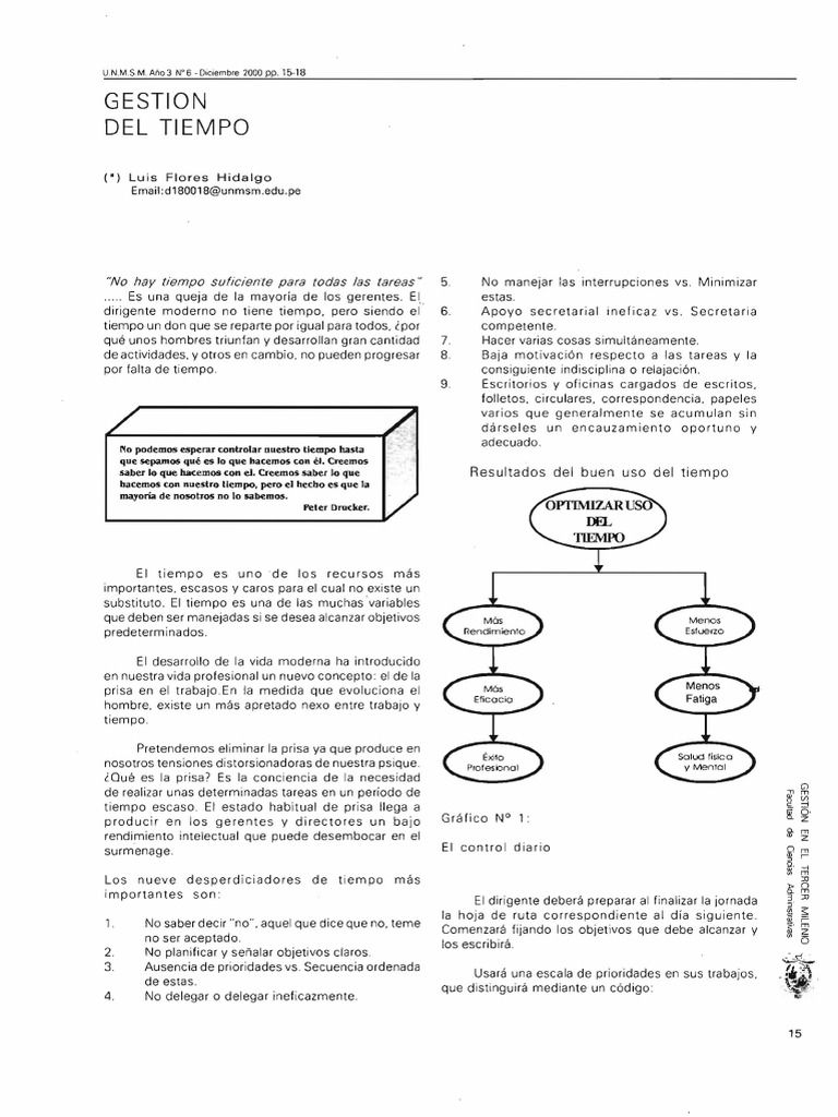 GESTION Del Tiempo (4618) | PDF | La naturaleza humana