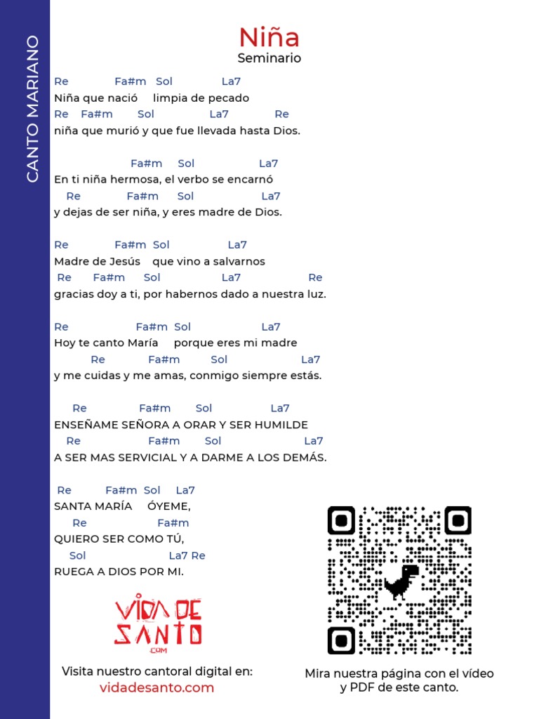 Nina Que Nacio Acordes y Letra Canto A Maria PDF
