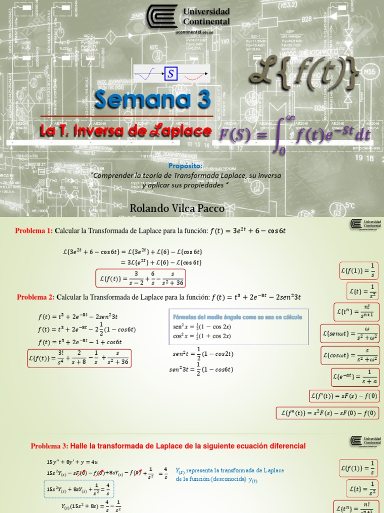 03 Laplace Inversa | PDF | Transformada de Laplace | Relaciones matematicas