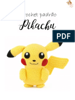 Crochet padrão Pikachu