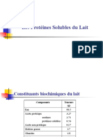 Les Protéines Solubles Du Lait