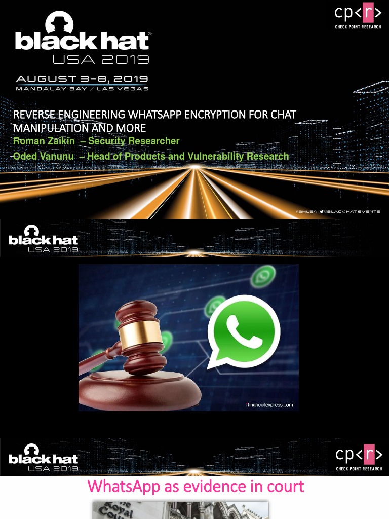 Us 19 Zaikin Reverse Engineering WhatsApp Encryption For Chat ...