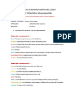 Trabajo de Reforzamiento Del Curso de Tecnicas de Comunicación