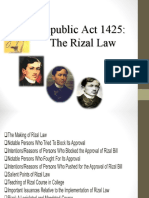 Re Public A CT 1425: The Rizal Law